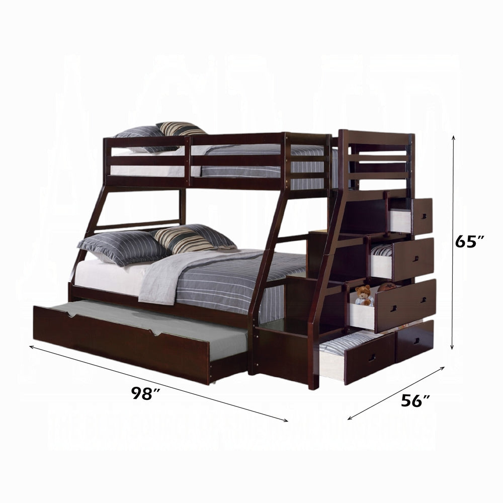 ReForm Creative Home Mojo Twin/Full Bunk Loft Bed W/Trundle & Storage - Espresso Free Delivery USA & Canada