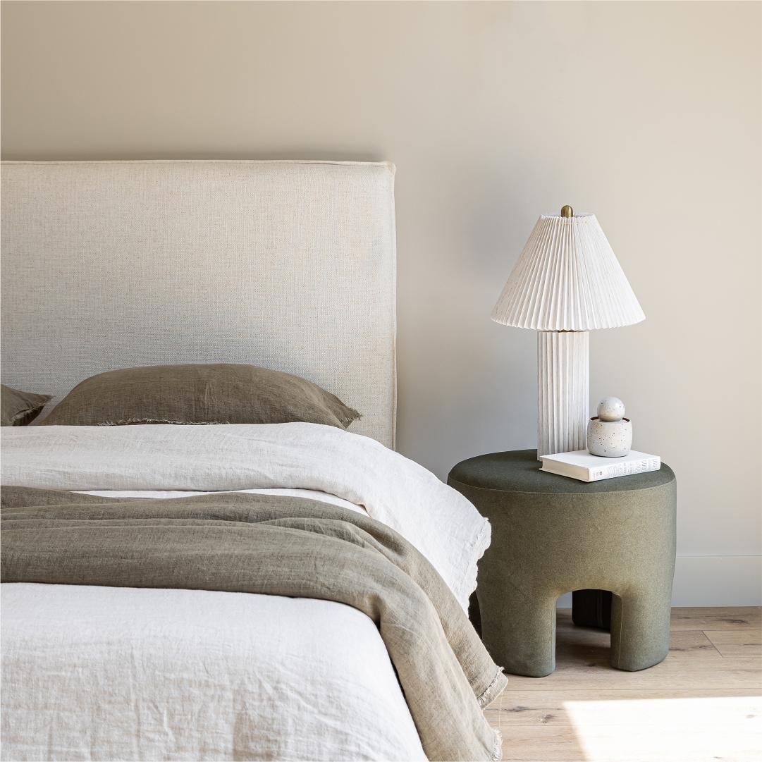 ReForm Creative Home Watkins Platform Storage Bed - Cream Free Delivery USA & Canada