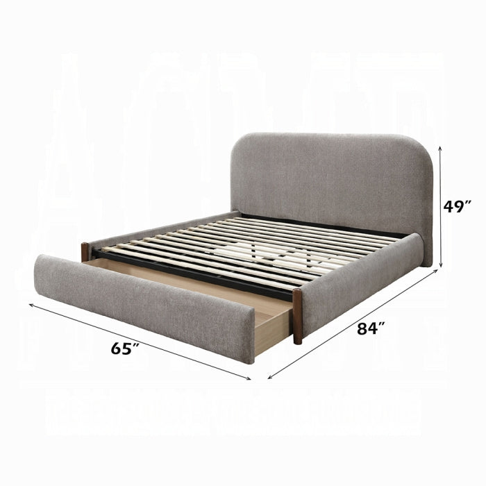 ReForm Creative Home Tozko Platform Storage Bed - Grey. Free Delivery-USA & CANADA