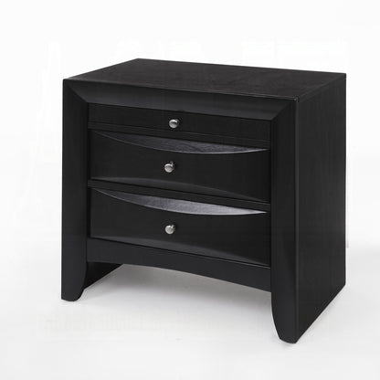 Table de chevet de rangement Neend - Noir