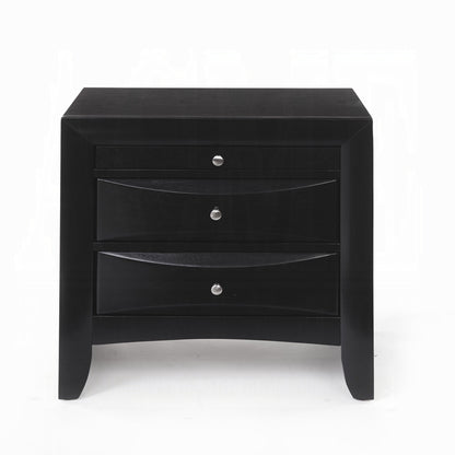 Table de chevet de rangement Neend - Noir