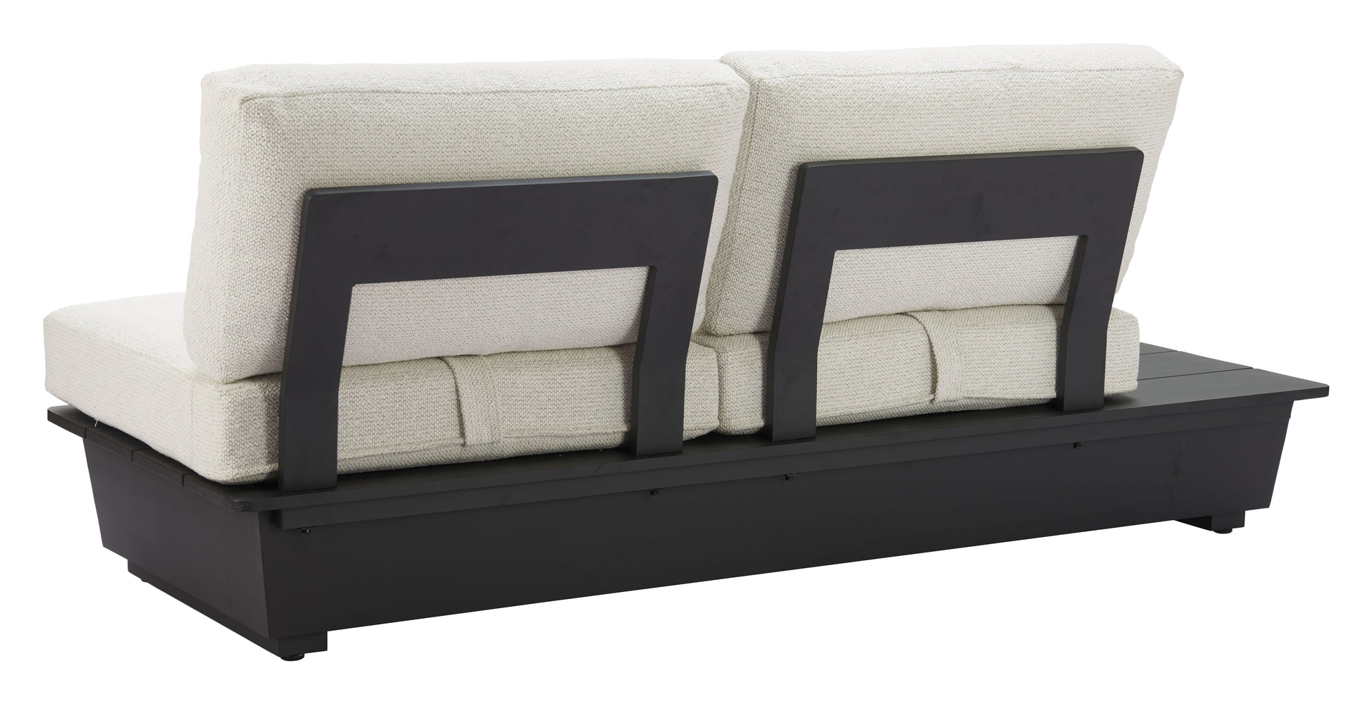 ReForm Creative Home-Arbor 2 Seater Modern Outdoor Sofa - Black. Free Delivery-USA & CANADA