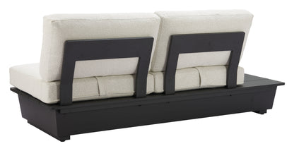 ReForm Creative Home-Arbor 2 Seater Modern Outdoor Sofa - Black. Free Delivery-USA & CANADA