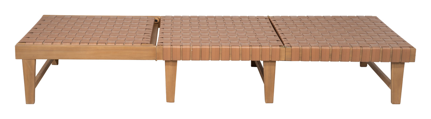 ReForm Creative Home Brisa Outdoor Chaise Lounger - Brown. Free Delivery-USA & CANADA