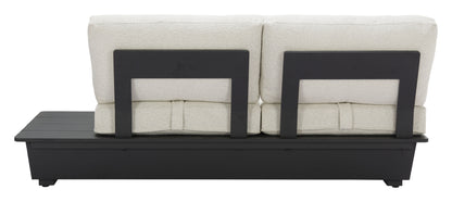 ReForm Creative Home-Arbor 2 Seater Modern Outdoor Sofa - Black. Free Delivery-USA & CANADA