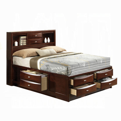 ReForm Creative Home Neend Multi Drawer Storage Platform Bed - Espresso Free Delivery USA & Canada