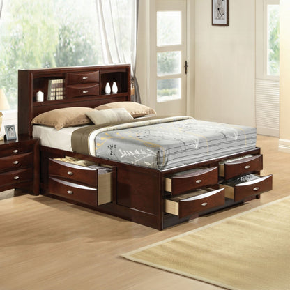 ReForm Creative Home Neend Multi Drawer Storage Platform Bed - Espresso Free Delivery USA & Canada