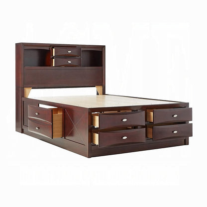 ReForm Creative Home Neend Multi Drawer Storage Platform Bed - Espresso Free Delivery USA & Canada