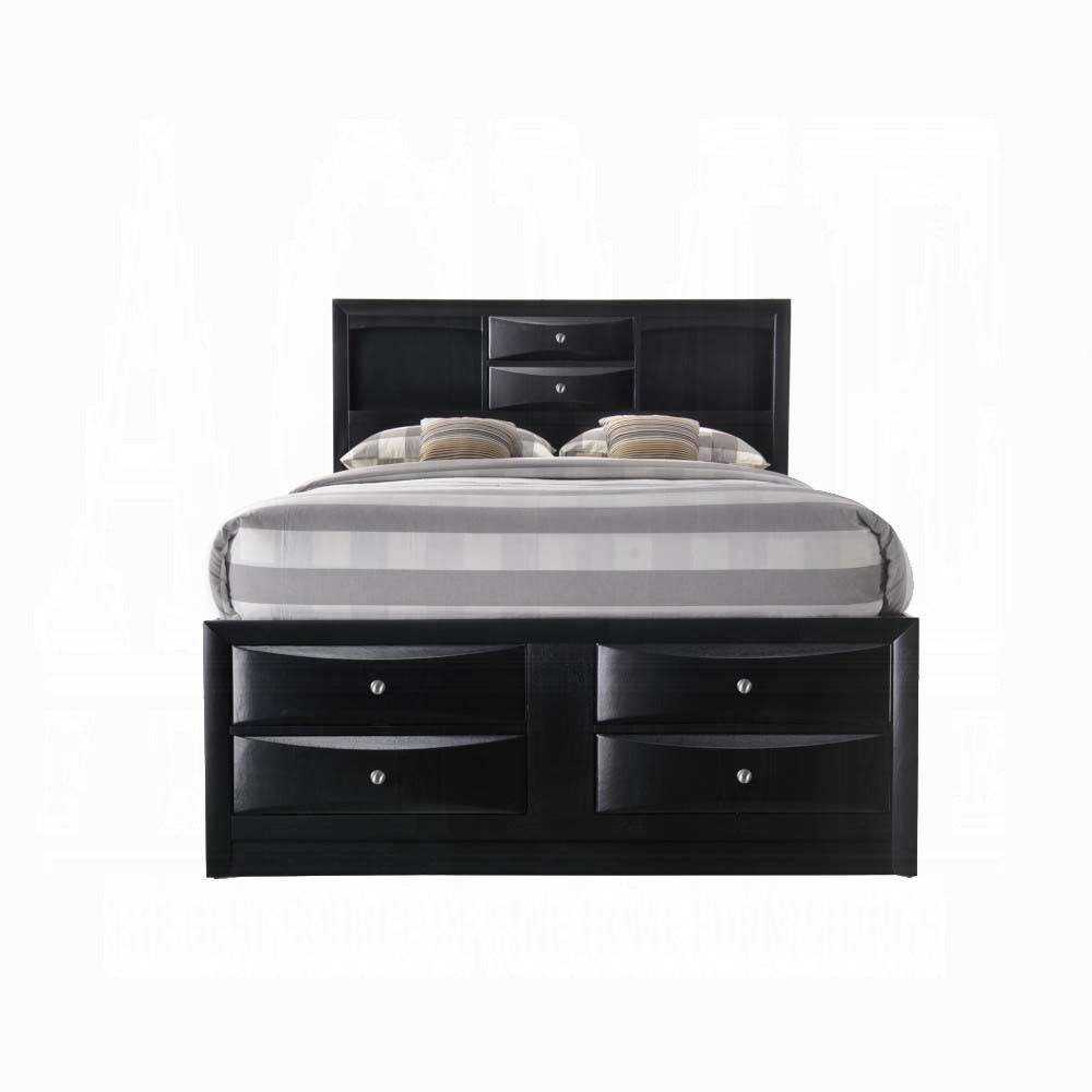 ReForm Creative Home Neend Multi Drawer Storage Platform Bed - Grey Oak Free Delivery USA & Canada