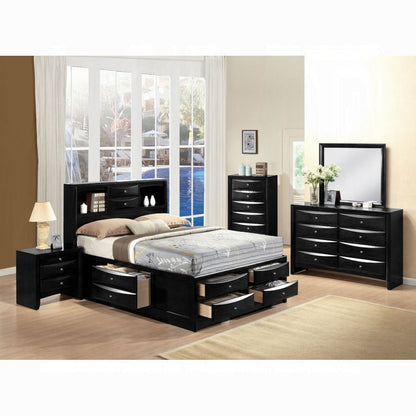 ReForm Creative Home Neend Multi Drawer Storage Platform Bed - Black Free Delivery USA & Canada
