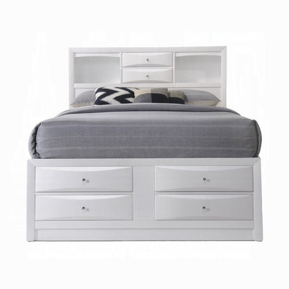 ReForm Creative Home Neend Multi Drawer Storage Platfom Bed - White Free Delivery USA & Canada