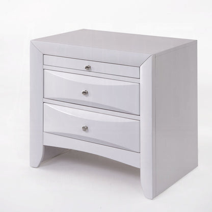 Table de chevet avec rangement Neend - Blanc