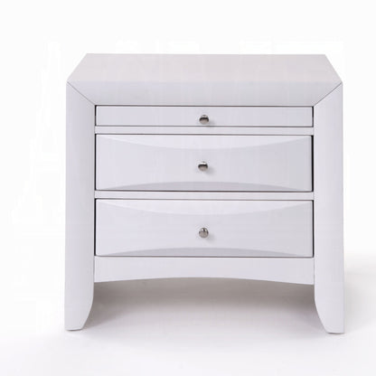 Table de chevet avec rangement Neend - Blanc