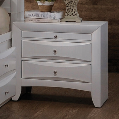 Table de chevet avec rangement Neend - Blanc