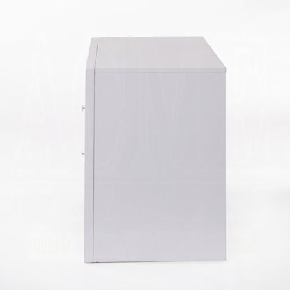 Table de chevet avec rangement Neend - Blanc