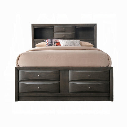 ReForm Creative Home Neend Multi Drawer Storage Platform Bed - Grey Oak Free Delivery USA & Canada