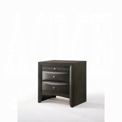 Table de chevet de rangement Neend - Chêne gris
