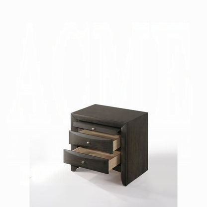 Table de chevet de rangement Neend - Chêne gris