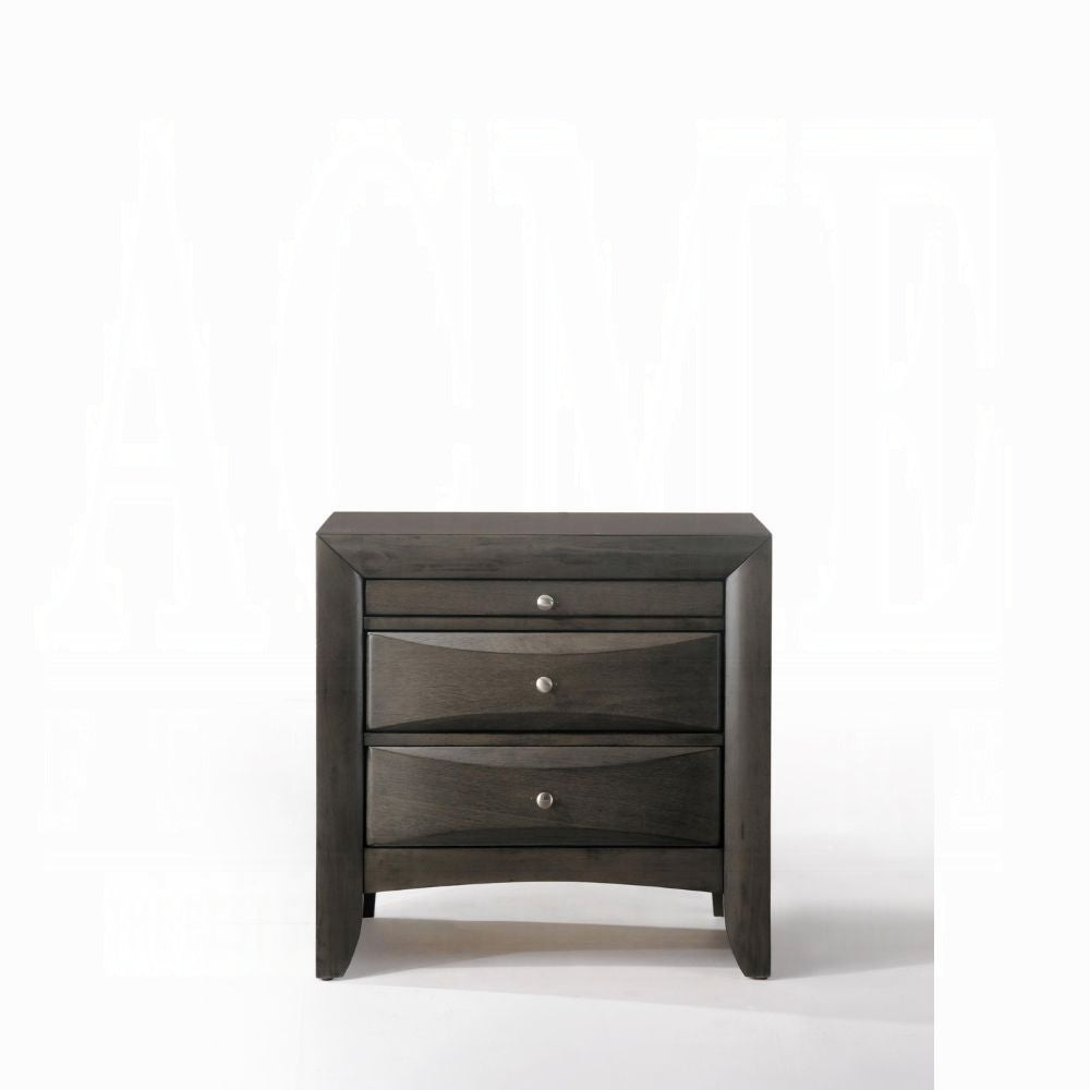 Neend Storage Nightstand - Grey Oak