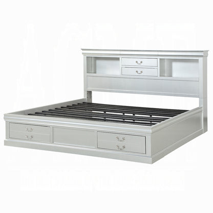 ReForm Creative Home Storea Multi Drawer Storage Platform Bed - White Platinum Free Delivery USA & Canada