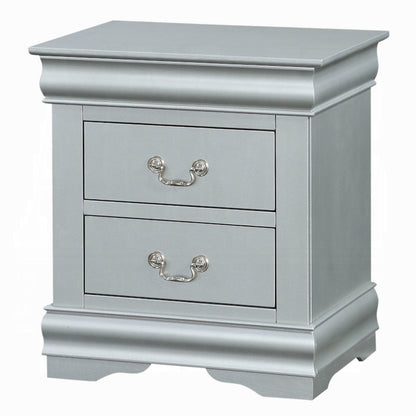 Storea Storage Nightstand - White Platinum