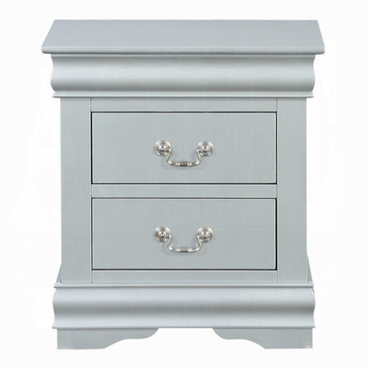 Storea Storage Nightstand - White Platinum