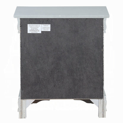 Storea Storage Nightstand - White Platinum