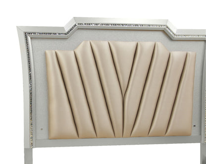 ReForm Creative Home Muskan Platform Storage Bed w/Led Lighting - Champagne Free Delivery USA & 