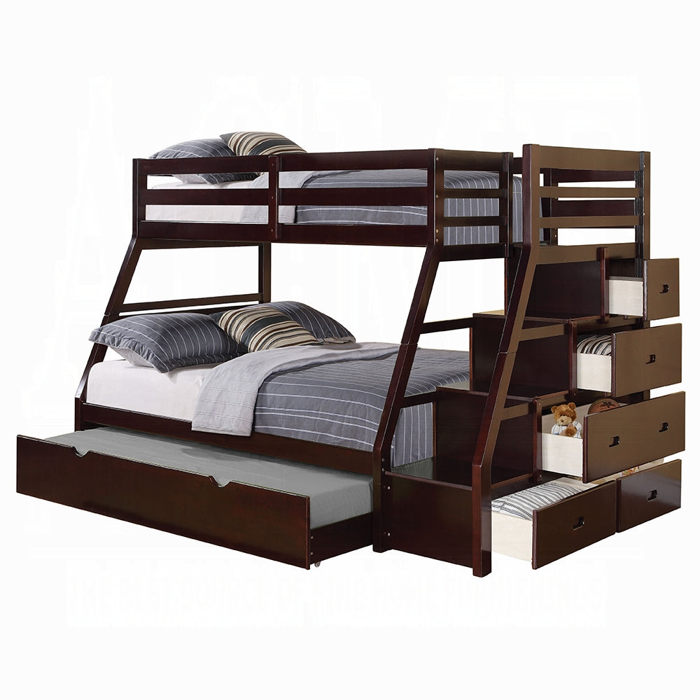 ReForm Creative Home Mojo Twin/Full Bunk Loft Bed W/Trundle & Storage - Espresso Free Delivery USA & Canada