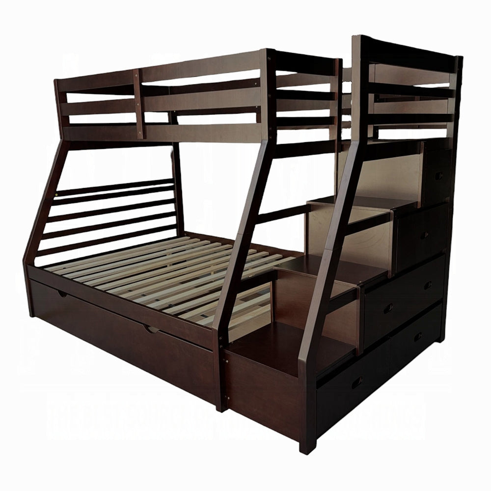 ReForm Creative Home Mojo Twin/Full Bunk Loft Bed W/Trundle & Storage - Espresso Free Delivery USA & Canada