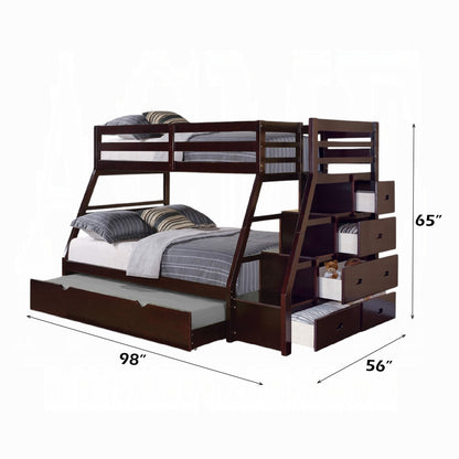 ReForm Creative Home Mojo Twin/Full Bunk Loft Bed W/Trundle & Storage - Espresso Free Delivery USA & Canada