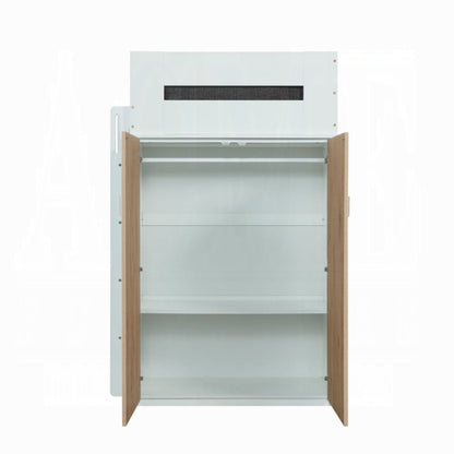 ReForm Creative Home Lilo Twin Bunk/Loft Bed W/Workstation & Wardrobe - White/Oak Free Delivery USA & Canada