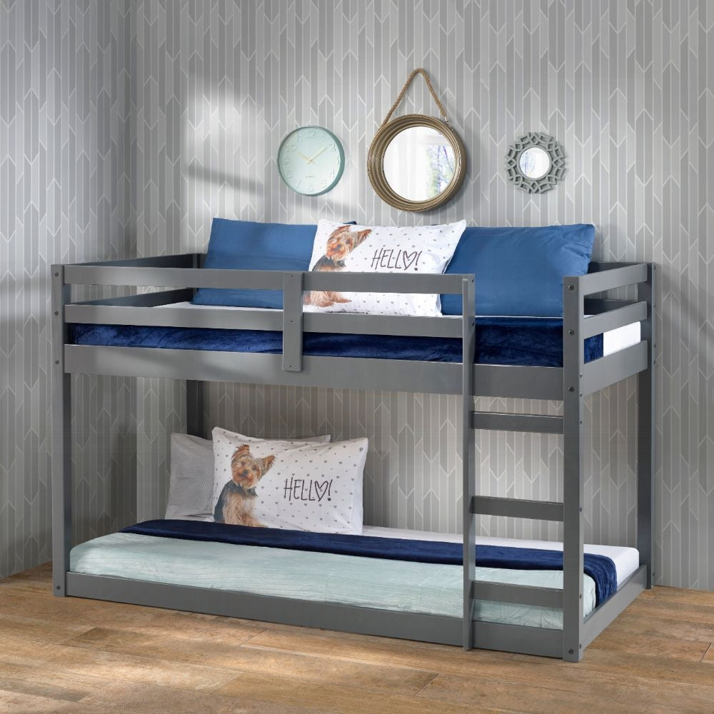 ReForm Creative Home Barney Twin Bunk Loft Bed - Grey Free Delivery USA & Canada
