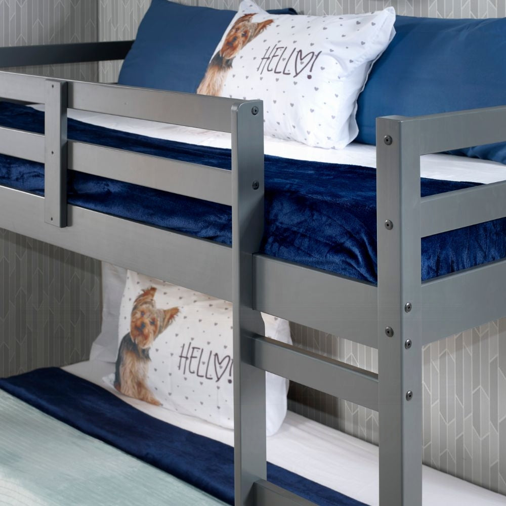 ReForm Creative Home Barney Twin Bunk Loft Bed - Grey Free Delivery USA & Canada