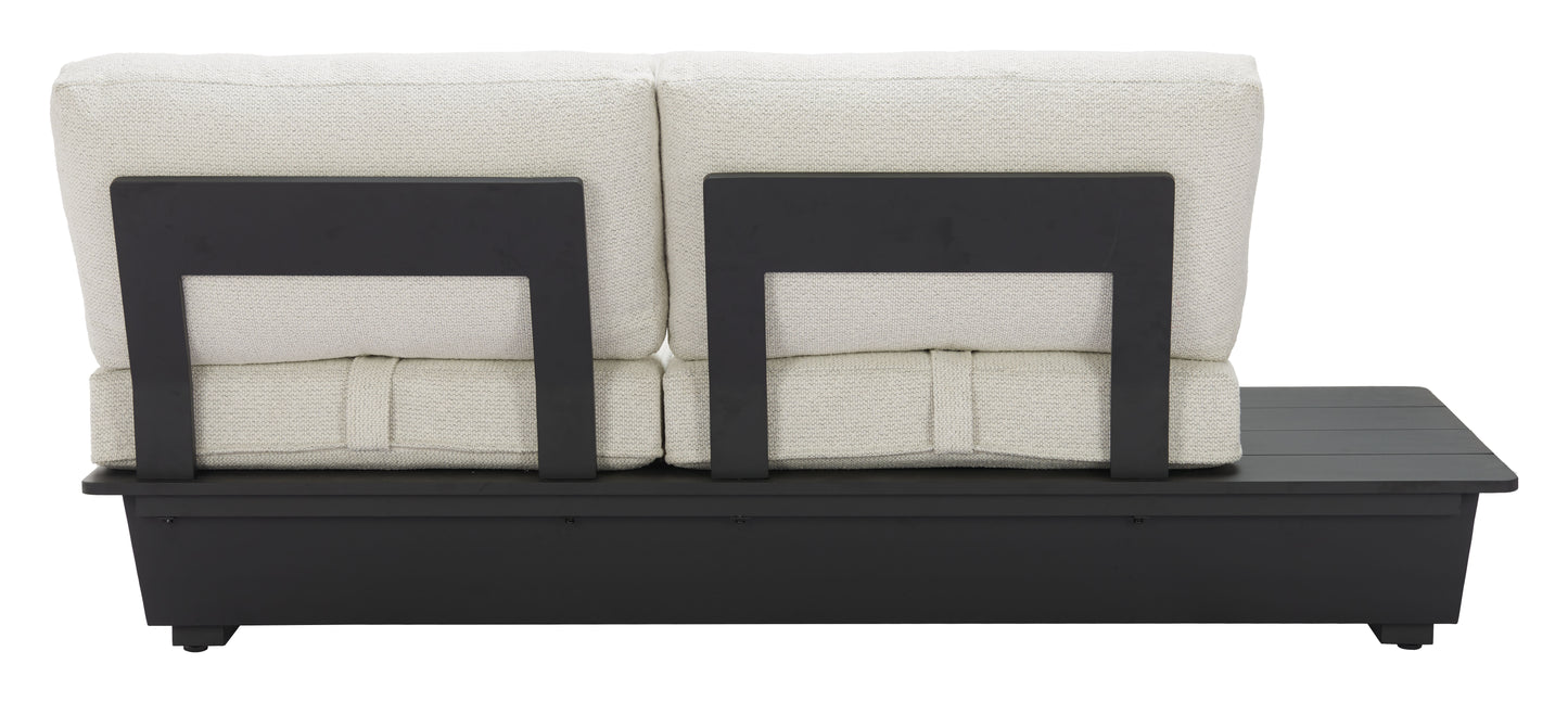 ReForm Creative Home-Arbor 2 Seater Modern Outdoor Sofa - Black. Free Delivery-USA & CANADA
