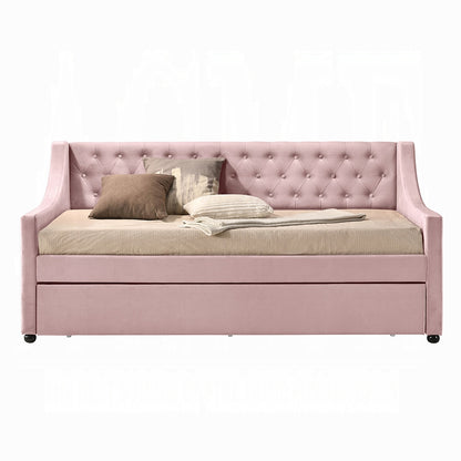 ReForm Creative Home Hague Tufted Daybed w/Trundle - Pink Free Delivery USA & Canada