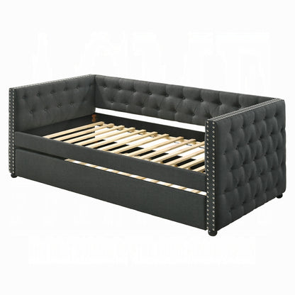 ReForm Creative Home Joy Tufted Daybed w/Trundle - Grey Free Delivery USA & Canada