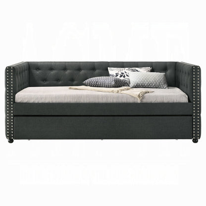 ReForm Creative Home Joy Tufted Daybed w/Trundle - Grey Free Delivery USA & Canada