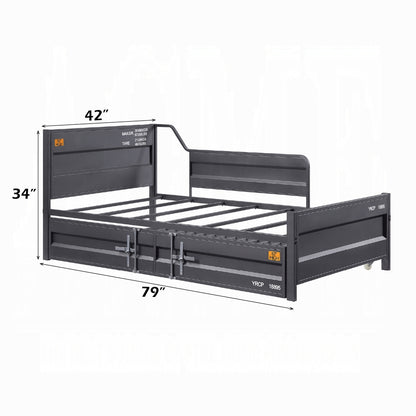 ReForm Creative Home Kamotsu Daybed w/Trundle - Gunmetal Grey Free Delivery USA & Canada