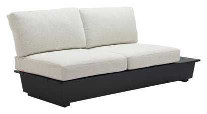 ReForm Creative Home-Arbor 2 Seater Modern Outdoor Sofa - Black. Free Delivery-USA & CANADA