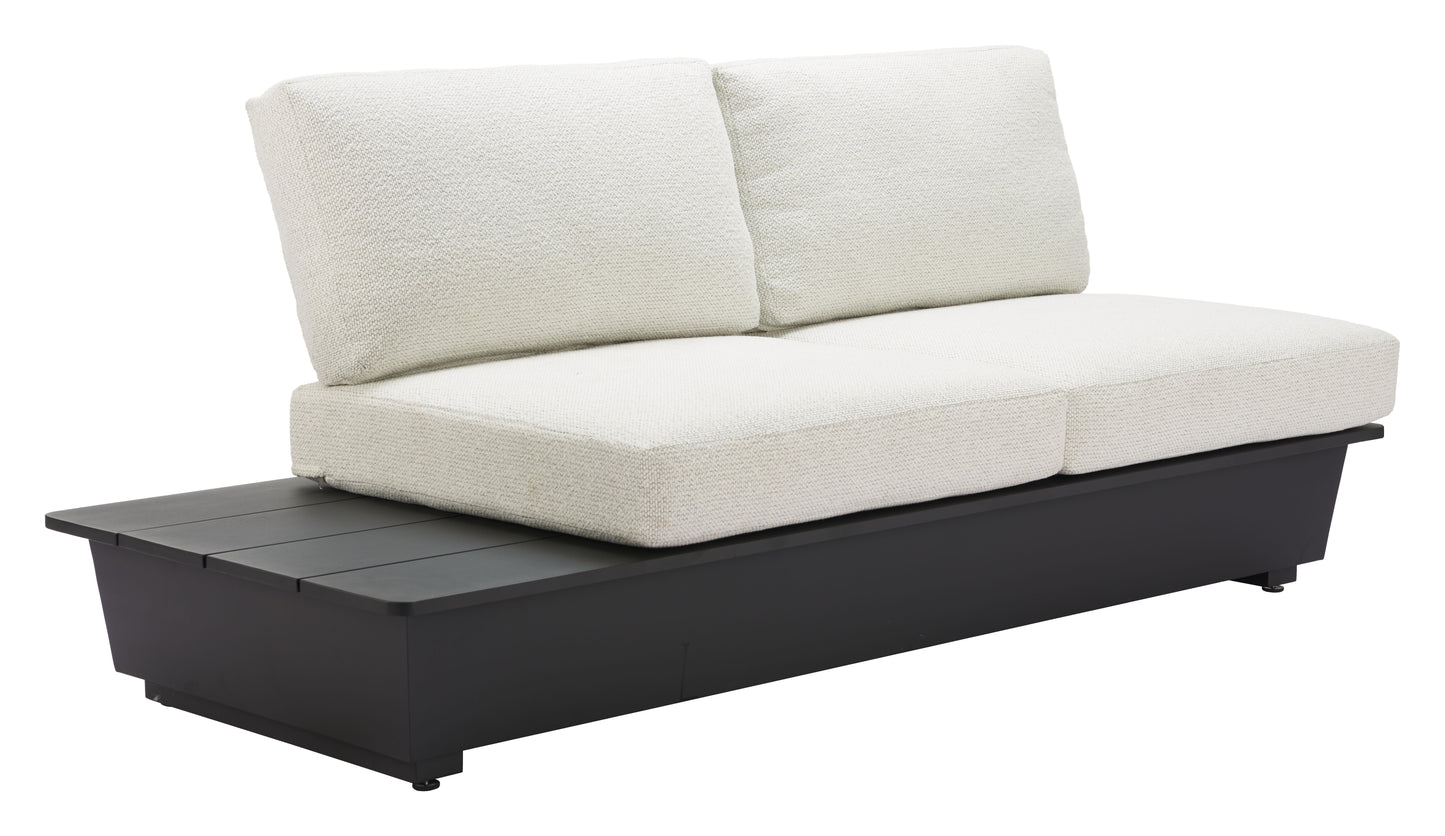 ReForm Creative Home-Arbor 2 Seater Modern Outdoor Sofa - Black. Free Delivery-USA & CANADA