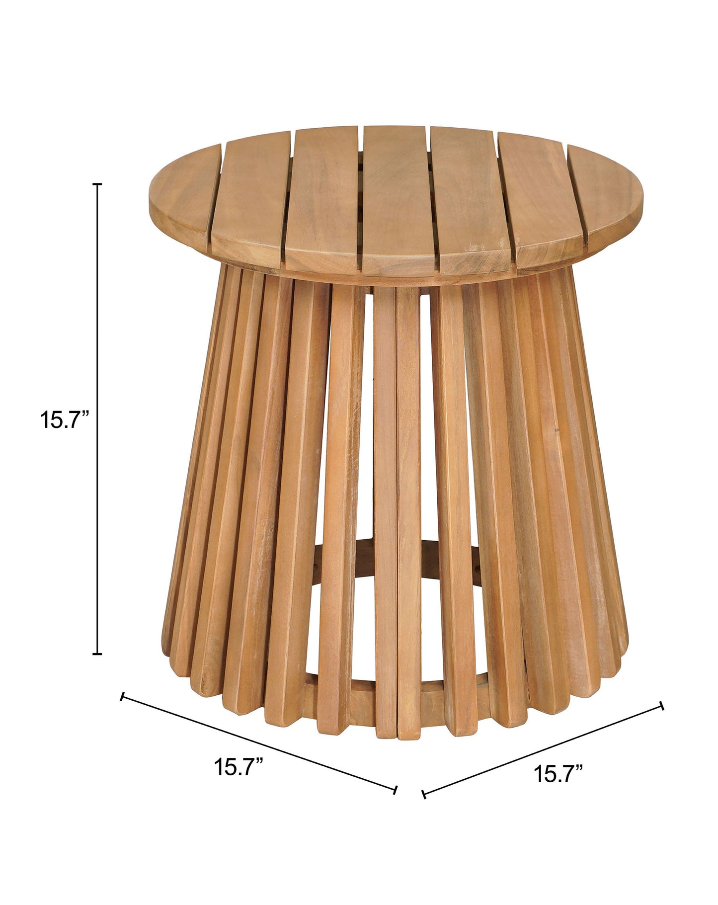 ReForm Creative Home-Olmo Outdoor Side Table - Natural. Free Delivery-USA & CANADA