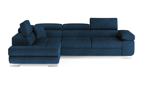 ReForm Creative Home Anton Storage Sleeper Sectional Sofa - Navy Blue-Free Delivery-USA & CANADA
