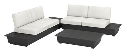 ReForm Creative Home-Arbor 2 Seater Modern Outdoor Sofa - Black. Free Delivery-USA & CANADA