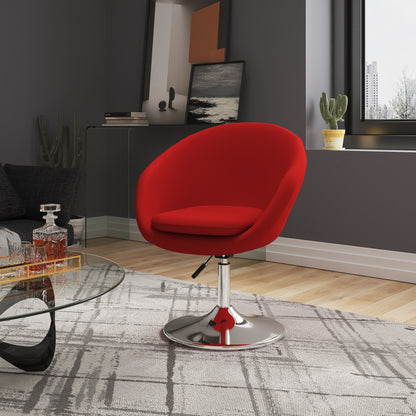 Chandra Swivel Adjustable Faux Leather Accent/Office Chair - Red