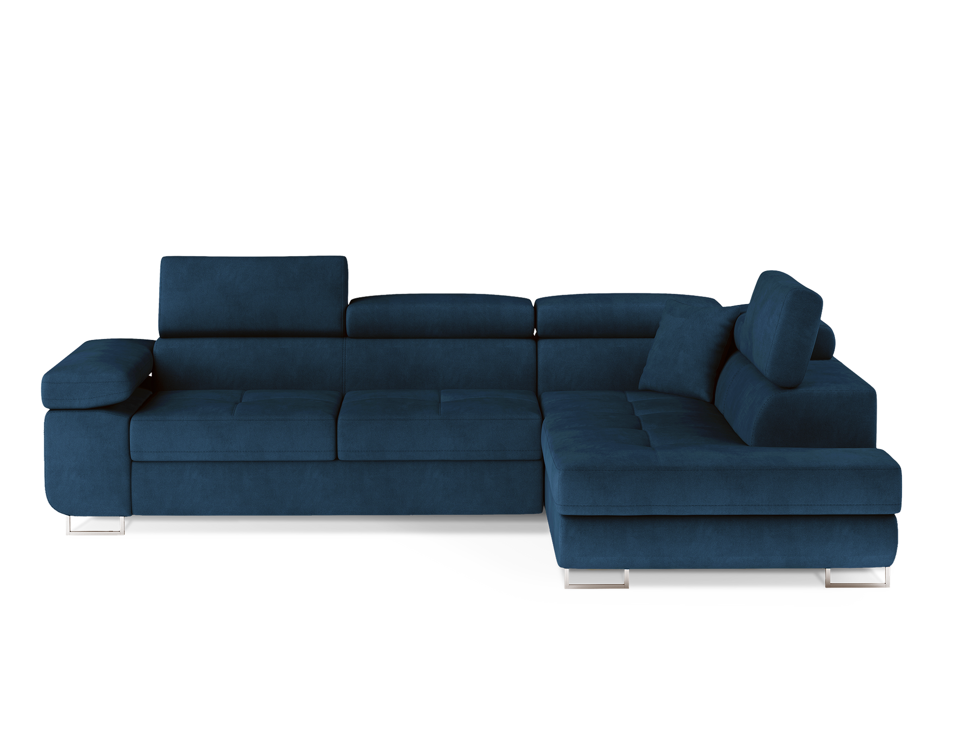 ReForm Creative Home Anton Storage Sleeper Sectional Sofa - Navy Blue-Free Delivery-USA & CANADA