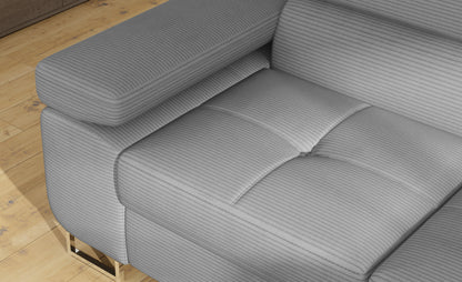 Anton Storage Sleeper Sectional Sofa - Grey