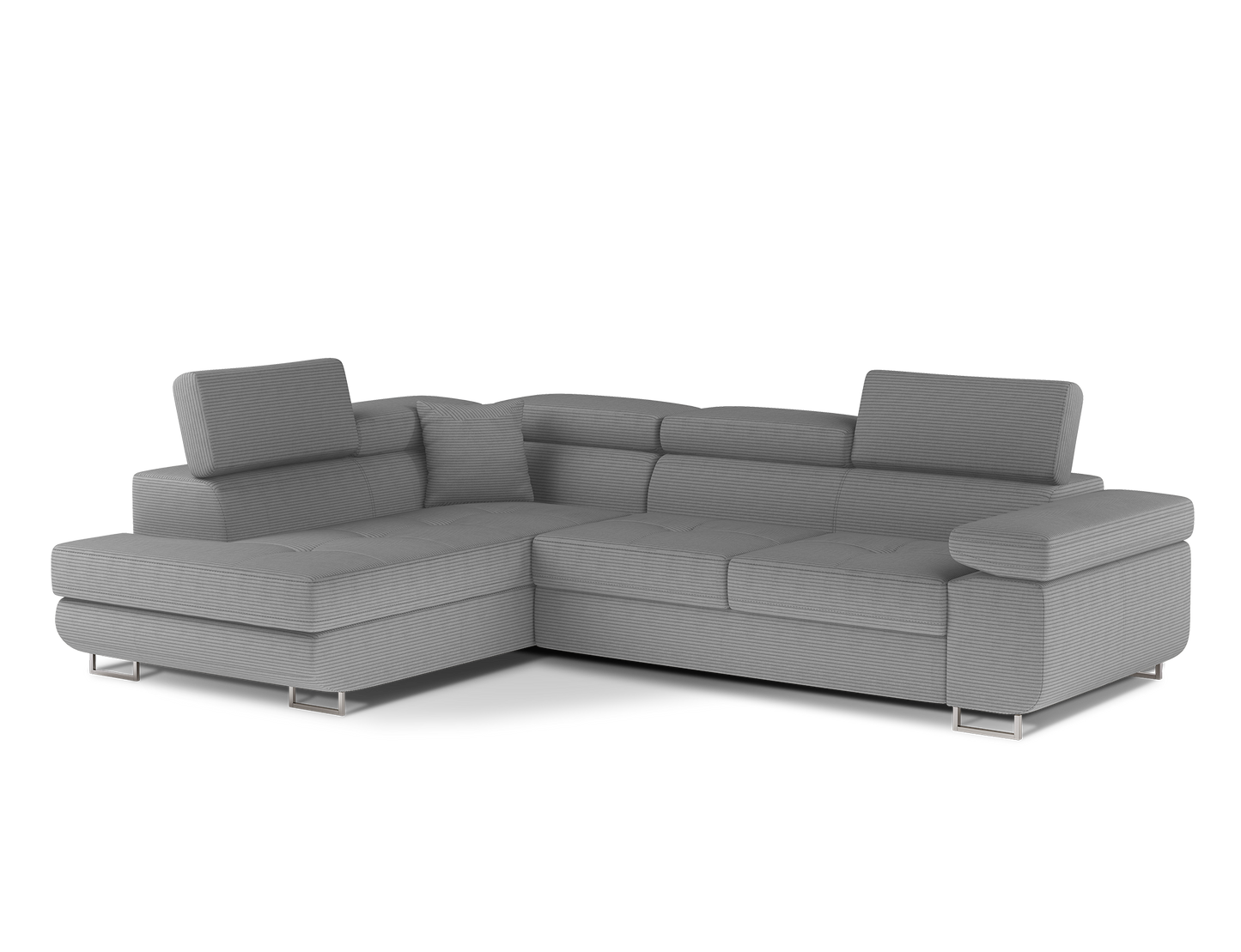 Anton Storage Sleeper Sectional Sofa - Grey