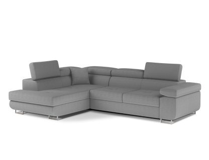 Anton Storage Sleeper Sectional Sofa - Grey