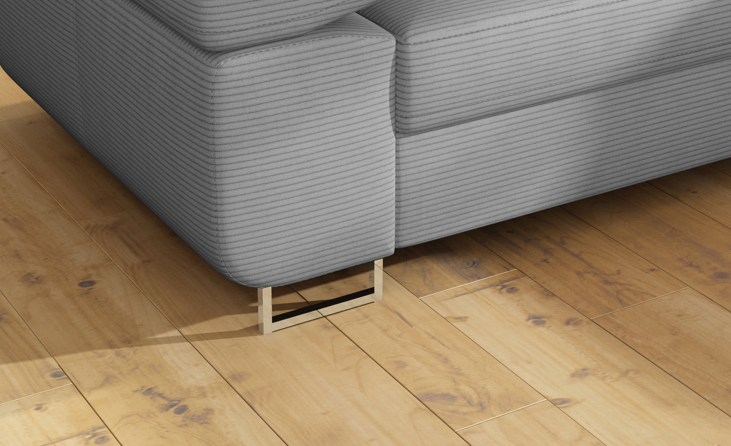 Anton Storage Sleeper Sectional Sofa - Grey